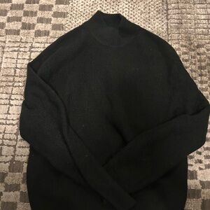 Waffle knit Black Sweater